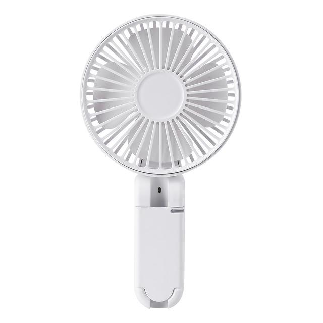 Portable clip umbrella small fan mute handheld USB charging folding portable student dormitory clip fan