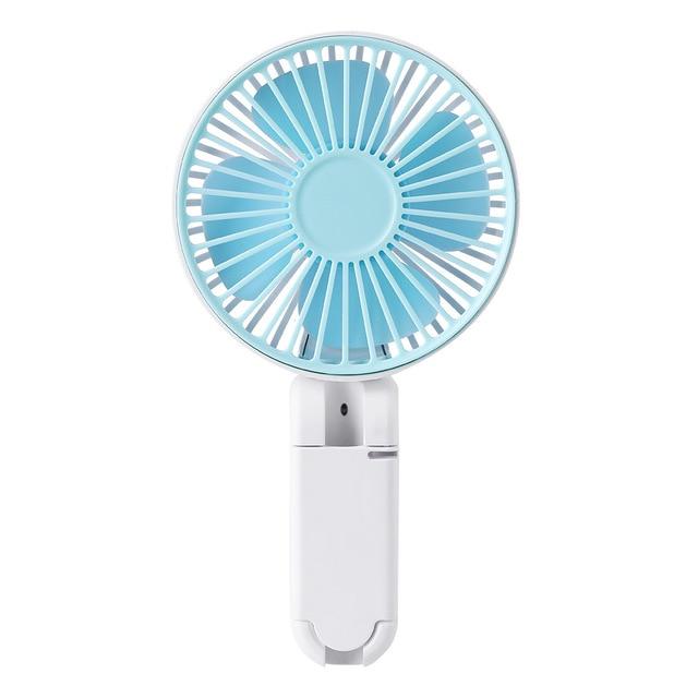 Portable clip umbrella small fan mute handheld USB charging folding portable student dormitory clip fan