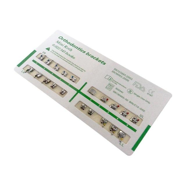 1 Set Metal Bracket Orthodontic Bracket Dental Gauge Locator Teeth Mini Durable Alignment Accurate Design of Low Friction Groove