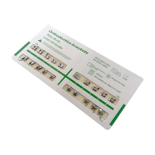 1 Set Metal Bracket Orthodontic Bracket Dental Gauge Locator Teeth Mini Durable Alignment Accurate Design of Low Friction Groove