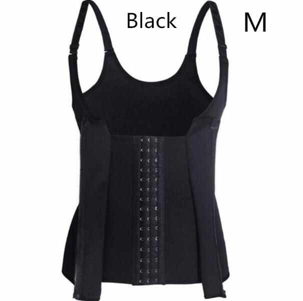 Shoulder Strap Waist Trainer Slimming Belt Vest Anti Cellulite Corset Women Zipper Hook Body Shaper Waist Cincher Weight Loss
