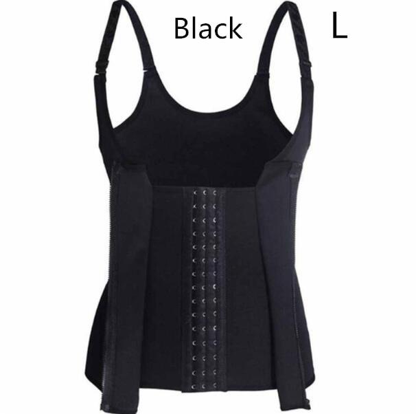 Shoulder Strap Waist Trainer Slimming Belt Vest Anti Cellulite Corset Women Zipper Hook Body Shaper Waist Cincher Weight Loss