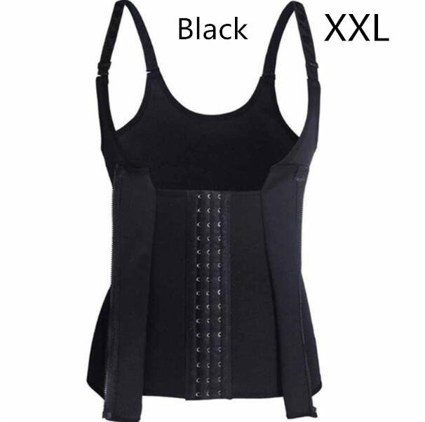 Shoulder Strap Waist Trainer Slimming Belt Vest Anti Cellulite Corset Women Zipper Hook Body Shaper Waist Cincher Weight Loss