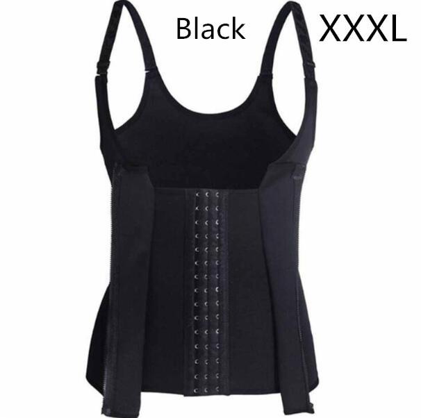 Shoulder Strap Waist Trainer Slimming Belt Vest Anti Cellulite Corset Women Zipper Hook Body Shaper Waist Cincher Weight Loss