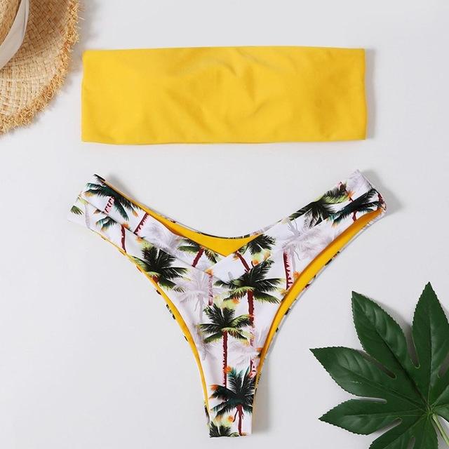MUQGEW Bandage Bikini Swimwear Women Swimsuit High Waist Bikini Set 2019 Bathing Suit Push Up Maillot De Bain Femme Beachwear
