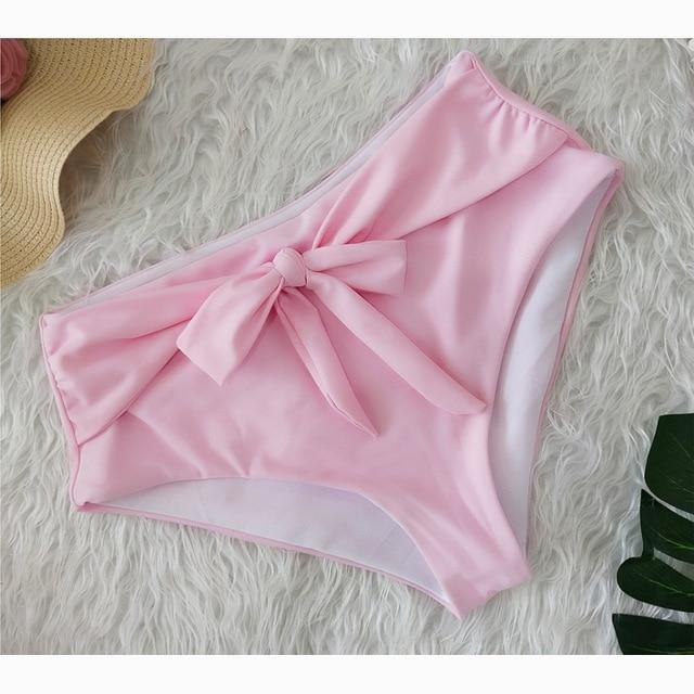 High Waist Panties For Women Bottoms Two Piece Separate Women Swimsuit Shorts Solid Bathing Suit Underwear Women Beach Swim Pant