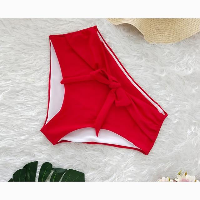 High Waist Panties For Women Bottoms Two Piece Separate Women Swimsuit Shorts Solid Bathing Suit Underwear Women Beach Swim Pant