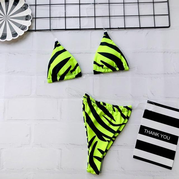 Bikini Transparente Swimsuit 2019 Sexy Bikini Micro Swimsuit Large Size Yellow Swimwear Thong Biquini Push Up Swimming Suit