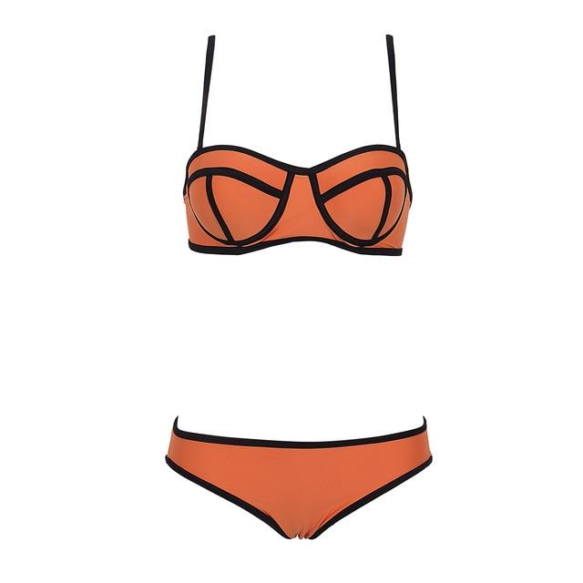 Hot Sale Ladies Swimwear Women Bikini Set High Waist Push-up Bra Swimsuit Bathing Suit Beach Swim Costume