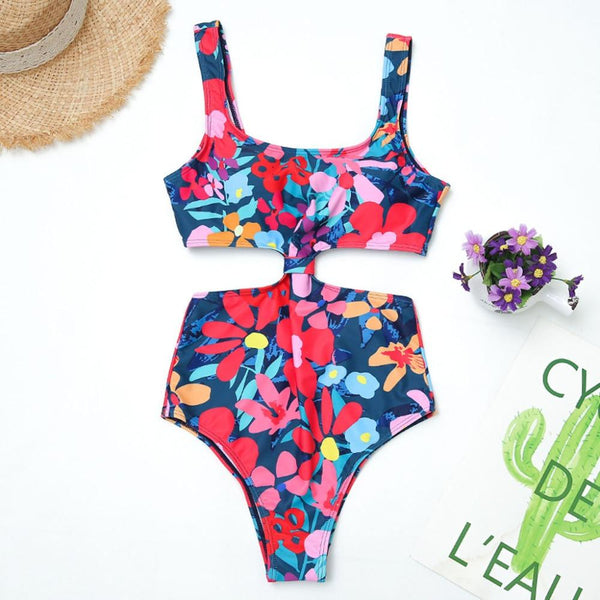 MUQGEW Tie Wide Women's Print Floral Surf Suit Prone Swimsuit Sexy Thong Biquini Swim Wear Bathing Suit Brazilian Bikini #0108
