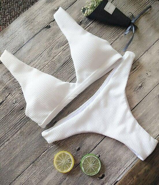 Summer New Sexy Hot Sale Women Push-up Padded Bra Bandage Bikini Set Swimsuit e Swimwear Swimming Bathing Beach Beachwear