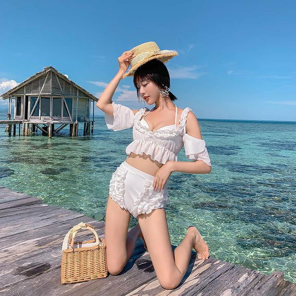 Ladies Swimwear Women Tankini Two Piece Bathing Suit Sexy High Waist Swimsuit Woman Separate Plus Size Bikini New Swimming