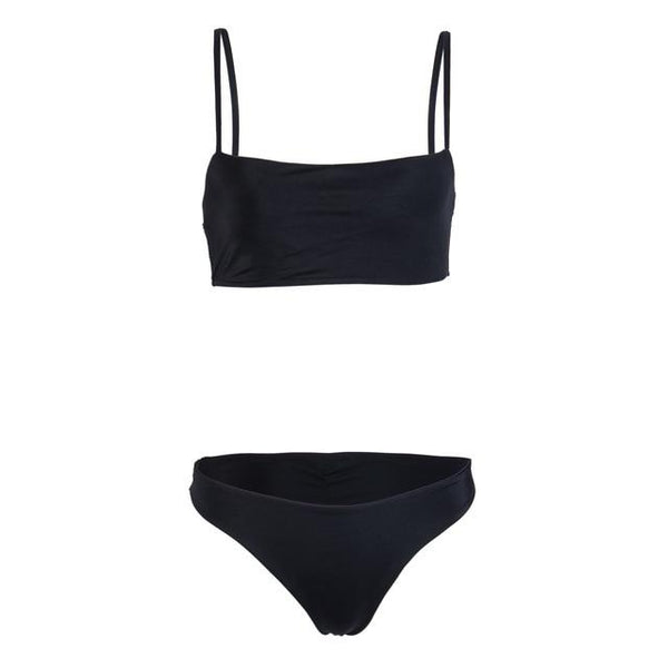Sexy Summer Swimwear Women Solid Bikini Set Push-up UnPadded Bra Swimsuit Triangle Bathing Suit Swimming Suit biquini