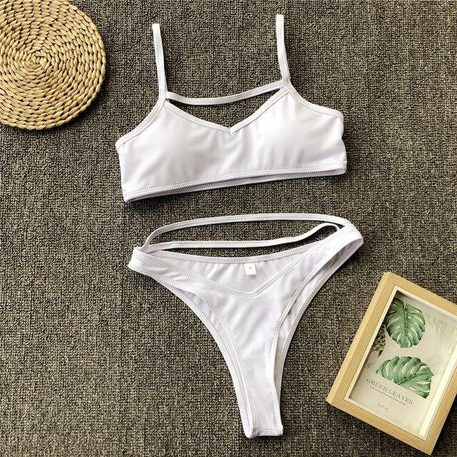 Leopard Fashion Two Piece Women Sexy Plus Size Swimwear Bathing Suit Biquini with Maillot De Bain Femme 2019 Swimsuit Swimming