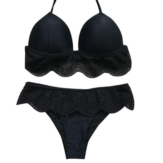 SAGACE Clothes Sexy Swimwear solid Bandage push up Swimsuit girl lady 2019 Summer beach wear swimming suit for women Beachwear