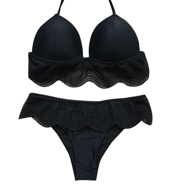 SAGACE Clothes Sexy Swimwear solid Bandage push up Swimsuit girl lady 2019 Summer beach wear swimming suit for women Beachwear