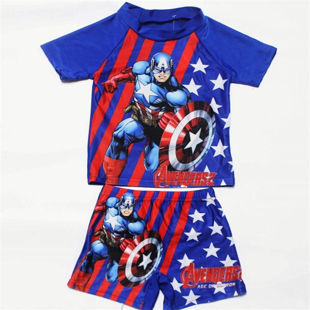 Kids Girl Swimsuit 2019 Baby Boy Cartoon Printing Swim Suit Girls Two Pieces Swim Short Boy Beach Swimsuit For Baby Boy