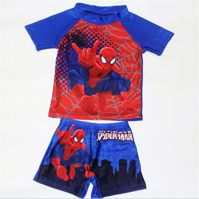 Kids Girl Swimsuit 2019 Baby Boy Cartoon Printing Swim Suit Girls Two Pieces Swim Short Boy Beach Swimsuit For Baby Boy