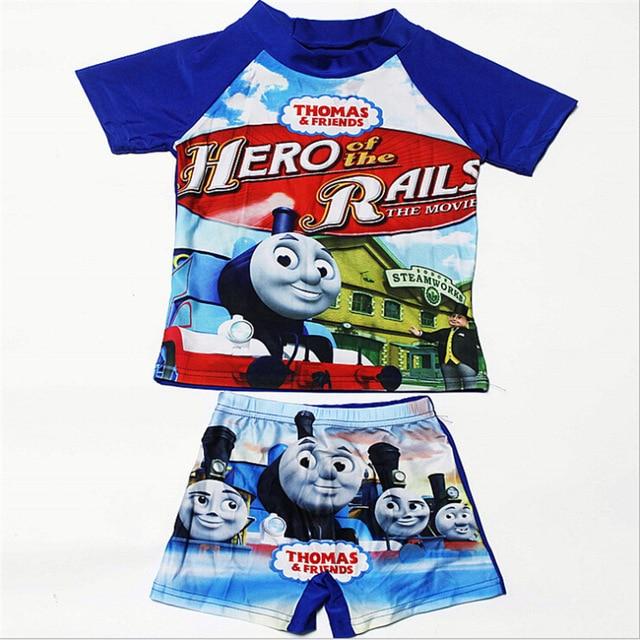 Kids Girl Swimsuit 2019 Baby Boy Cartoon Printing Swim Suit Girls Two Pieces Swim Short Boy Beach Swimsuit For Baby Boy