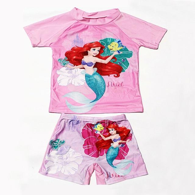 Kids Girl Swimsuit 2019 Baby Boy Cartoon Printing Swim Suit Girls Two Pieces Swim Short Boy Beach Swimsuit For Baby Boy