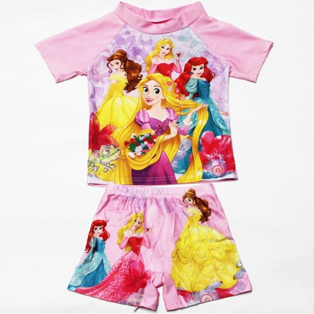Kids Girl Swimsuit 2019 Baby Boy Cartoon Printing Swim Suit Girls Two Pieces Swim Short Boy Beach Swimsuit For Baby Boy