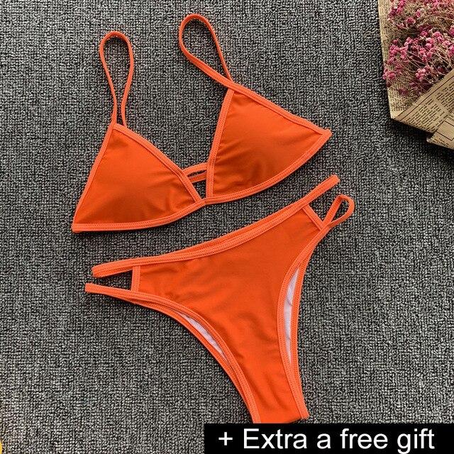 VIAOLI 2018 Sexy Ladies White Floral Halter  Biquini Swimsuit Swim Beach Wear Bathing Suit Swimwear Women Brazilian Bikini