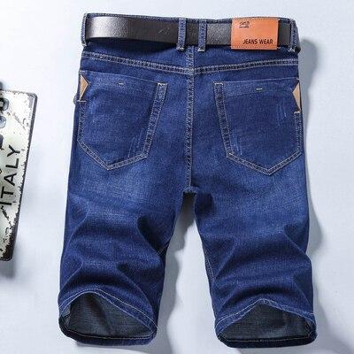 2019 Summer New Men's Short Ripped Jeans Fashion Casual High Quality Retro Elastic Denim Shorts Male Brand Clothes Size 28-40