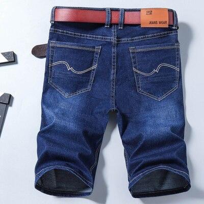 2019 Summer New Men's Short Ripped Jeans Fashion Casual High Quality Retro Elastic Denim Shorts Male Brand Clothes Size 28-40