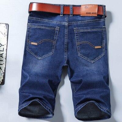 2019 Summer New Men's Short Ripped Jeans Fashion Casual High Quality Retro Elastic Denim Shorts Male Brand Clothes Size 28-40