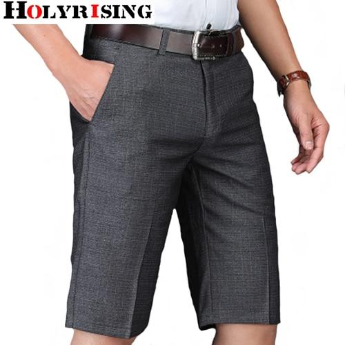 Holyrising Summer Mens Shorts Casual Short Homme Loose Male Shorts Elastic Mens Ripped Shorts Knee Length Szie 29-40 18404-5