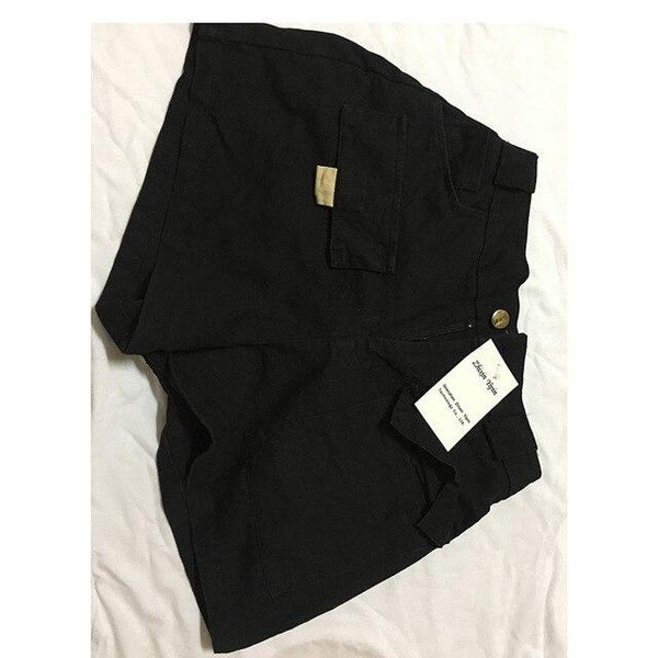 Zhixin Yipin 2019 New Summer Ripped Hem Denim Shorts  Mid Waist Zipper Fly Casual Men Bottoms Straight Leg Loose Shorts Jeans