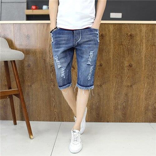 Pop Fashion Man ripped, shorts, Bermuda Brand Clothing In The Summer Of 111% Breathable Cotton Shorts Male Shorts