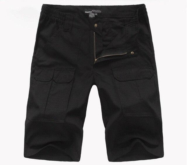 S.ARCHON Summer Casual Cotton Elastic Waterproof Military Cargo Shorts Men Rip Stop Breathable Multi Pockets Army Tactical Short