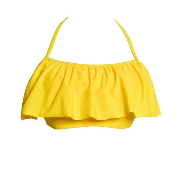 Swimming Suits Girls Bikinis Top Swim Bra Retro Swim Wear Beach Top and Swim Bikini High Waist Two Piece Separates Tankinis Top