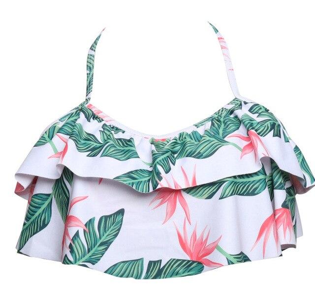 Swimming Suits Girls Bikinis Top Swim Bra Retro Swim Wear Beach Top and Swim Bikini High Waist Two Piece Separates Tankinis Top