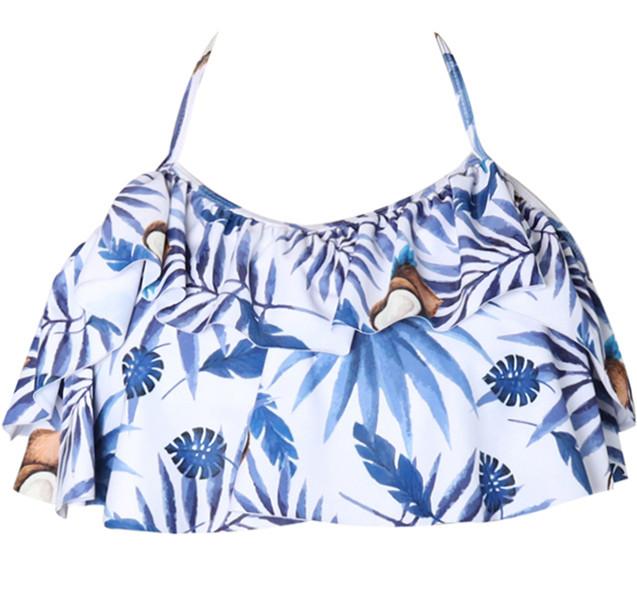 Swimming Suits Girls Bikinis Top Swim Bra Retro Swim Wear Beach Top and Swim Bikini High Waist Two Piece Separates Tankinis Top