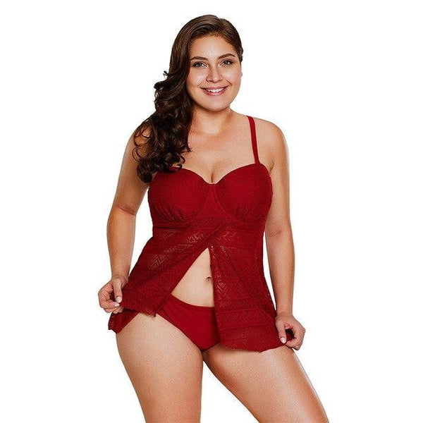 2pcs Bikini Plus Size Swimwear Black Bralette Tankinis Top with Shorts Swimsuit Women Tankini Set Bathing Suits