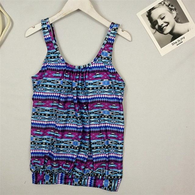 Tank Heart Print Biquini Plus Size Swimwear Women Tankini Top Two Piece Swimsuit with shorts badpak Swim Bathing Suit bikinis