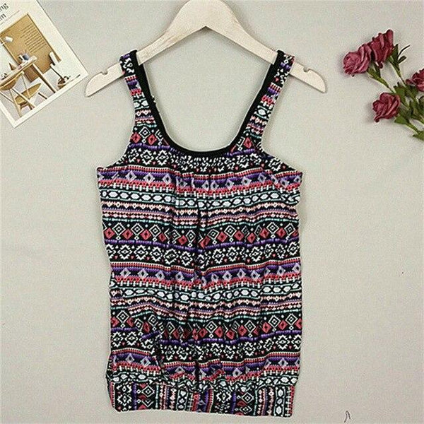 Tank Heart Print Biquini Plus Size Swimwear Women Tankini Top Two Piece Swimsuit with shorts badpak Swim Bathing Suit bikinis