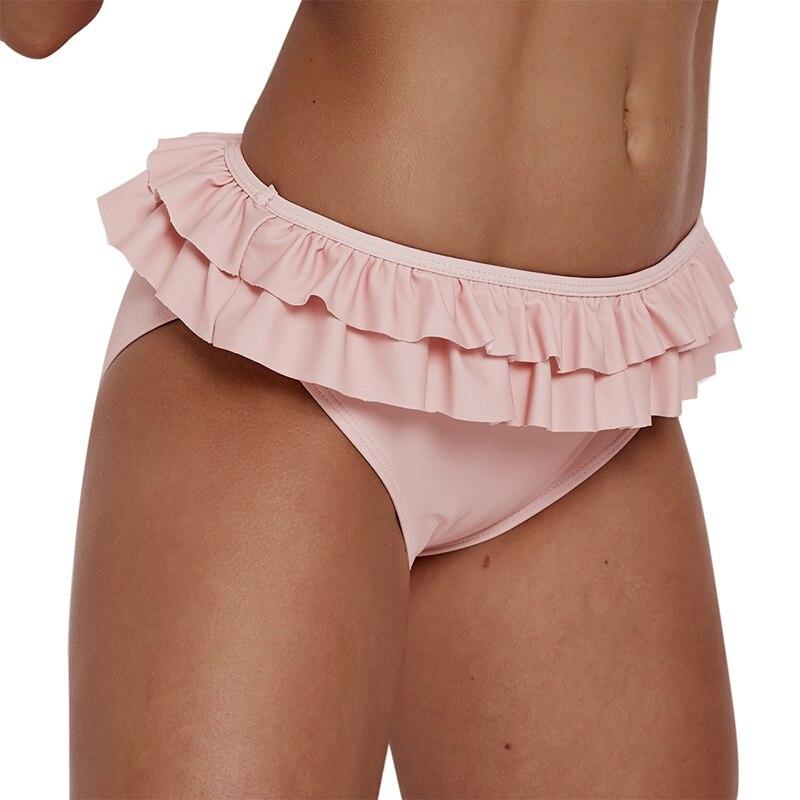 SALE Women Tankini Halter Top Flouncing Bikini Swimwear Lady Wire Free Padded Bra Swimsuit Beach Suit