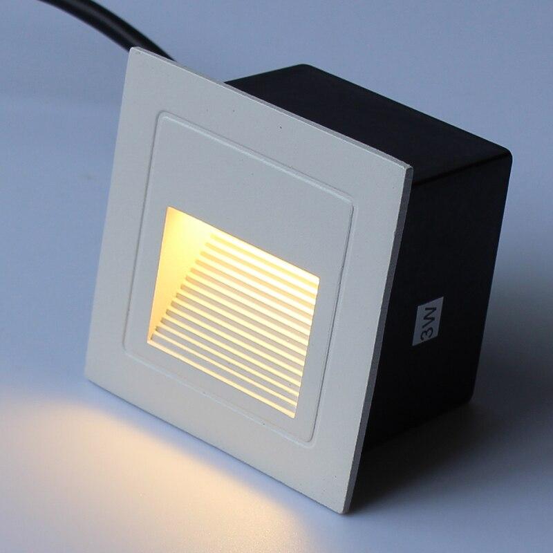 Led wall lights embedded light steps Stair step lamp Corridor, corridor lands end wall lamp 3W 85MM*85MM*33MM