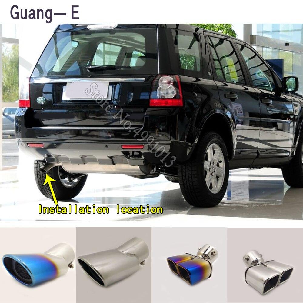 For Land Rover FREELANDER 2 2010-2015 car stickers muffler exterior end pipe dedicate exhaust tip tail outlet ornament 1pcs