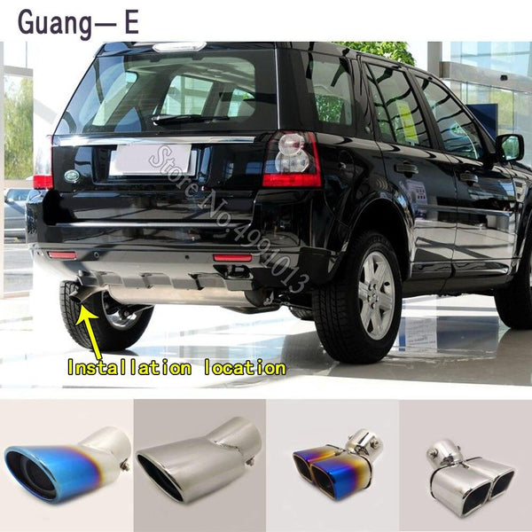 For Land Rover FREELANDER 2 2010-2015 car stickers muffler exterior end pipe dedicate exhaust tip tail outlet ornament 1pcs