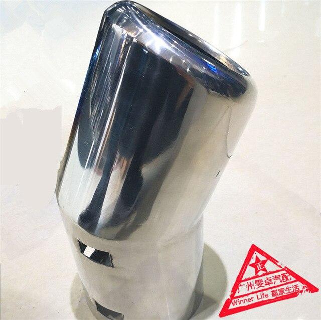 Decoration Tube Special LargeNew Styling Auto Round Bent Exhaust Muffler For Land Cruiser Tail Throat Stainless Steel  End Tips