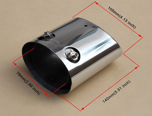 Stainless Steel Tail Exhaust Fit For Land Cruiser Prado 2010-2017 Accessories Muffler Rear End Pipe Tailpipe Cover Decoration