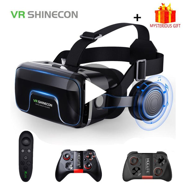 VR Shinecon 10.0 Casque Helmet 3D Glasses Virtual Reality Headset For iPhone Android Smartphone Smart Phone Goggles Lunette Ios