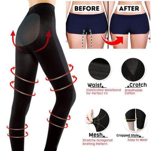 Super Pantyhose Compression Stocking for Women Fat Burn Slimming Anti Cellulite Tights Control Leg Shaper Weight Loss Stockings