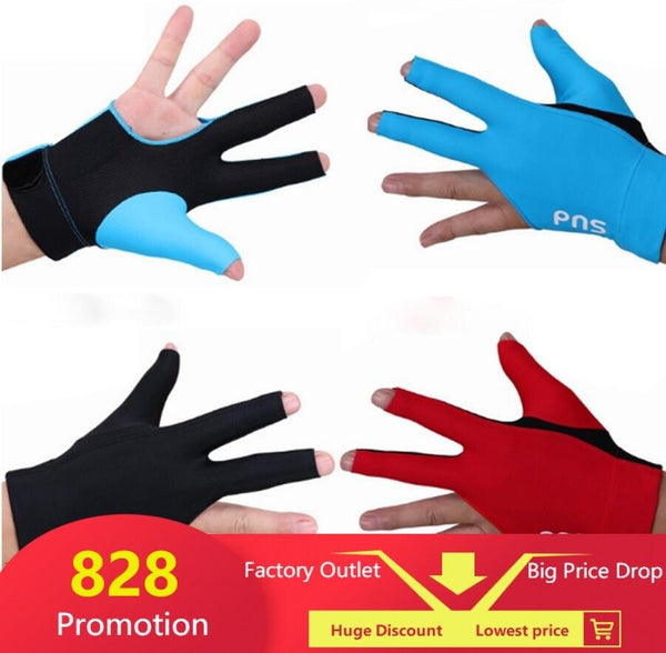 New Arrival PNS High Grade Billiard Glove Pool Snooker Left Right Hand Black Red Blue Color Professional Durable China 2019
