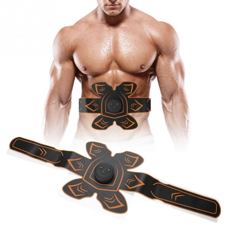 Rechargeable EMS Abs Fitness Belt Domestic Abdominal Muscle Stimulator Toning UP Machine Slim Abdomen Lose Weight Fat Burning