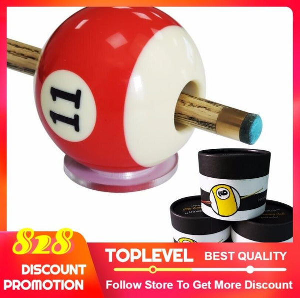 Pool Game Billiard Practice Ball Snooker Training Ball Black Eight-Bar Practice Trainer Billiard Gift Portable Creative Gifts